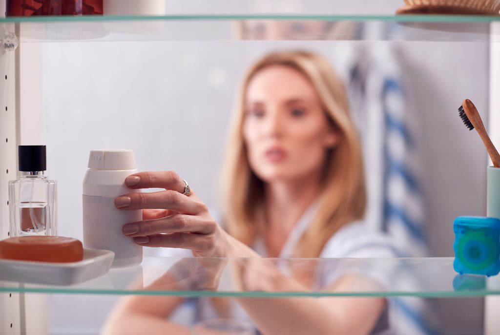  Bathroom furniture includes medicine cabinets. 